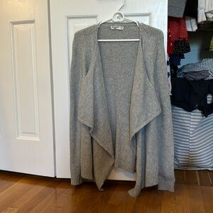 Abercrombie Kids Grey Knit Wrap Sweater (size 13/14)